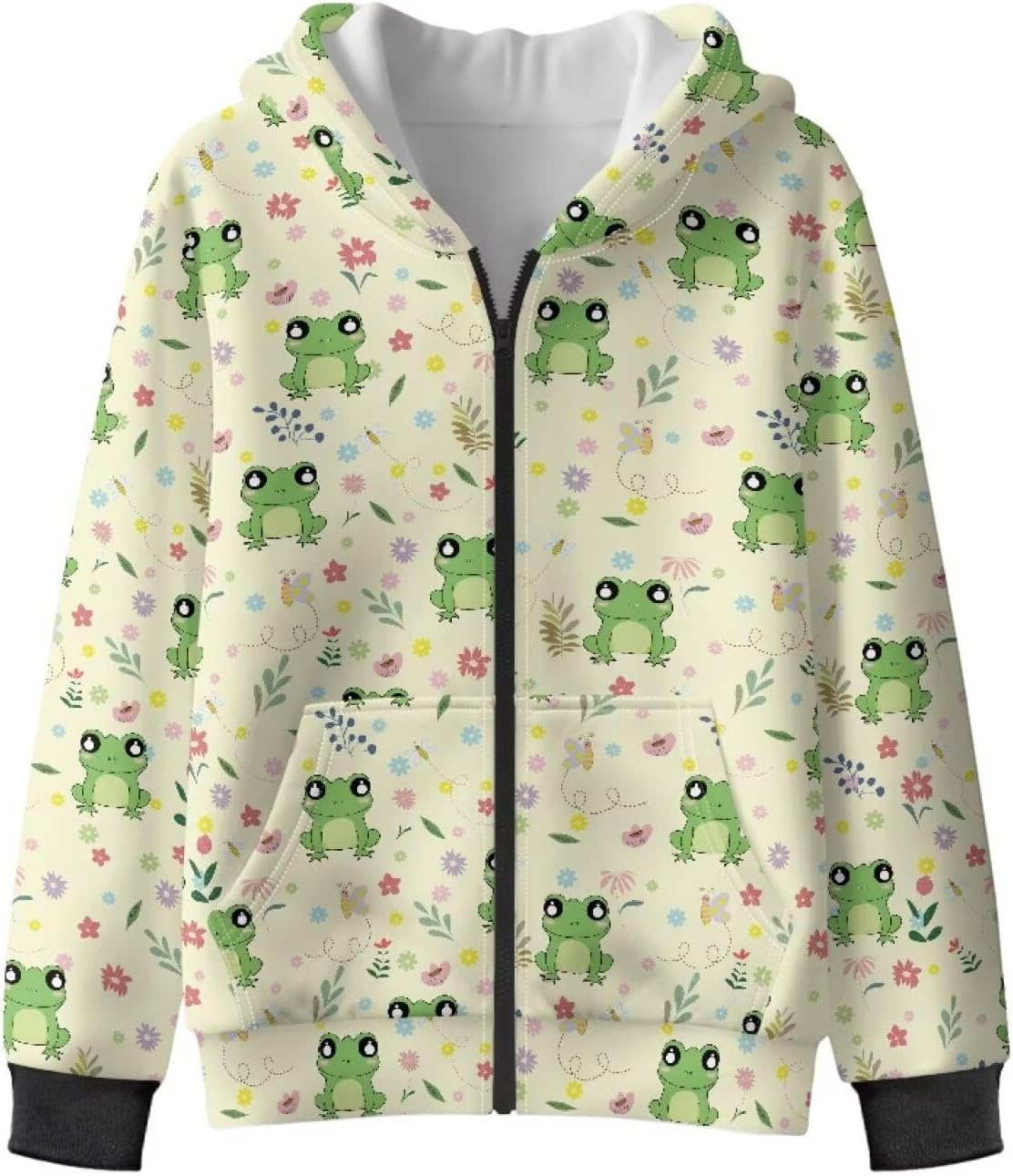 Boys Zip Up Hoodies Kids Fleece 3D Graphic Hoody Sweatshirt Zipper Jacket with Pockets for 6-16T