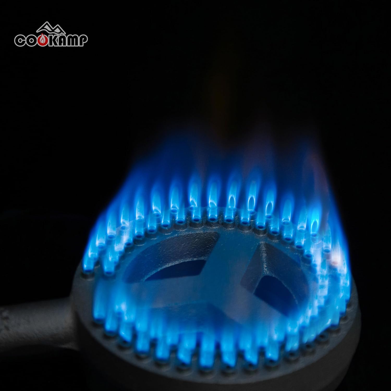 Cast Iron Propane Burner Head with Brass Fitting Orifice (SH16RH - DIY Burner & Regulator)