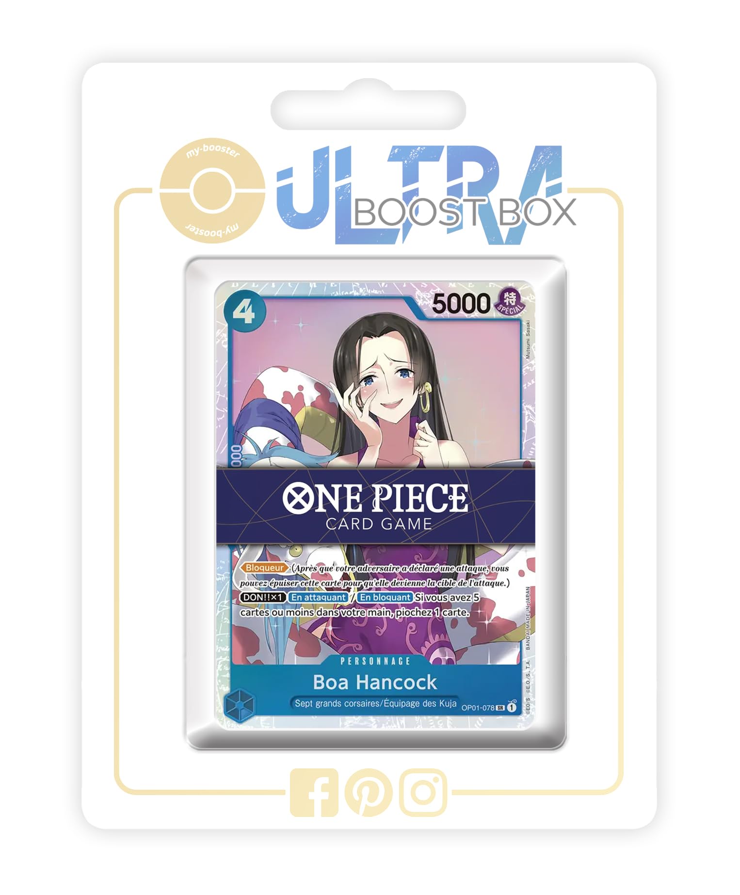 Boa Hancock 078 Super Rare - my-booster X One Piece The Best (PRB-01) - Box of 10 One Piece French Cards