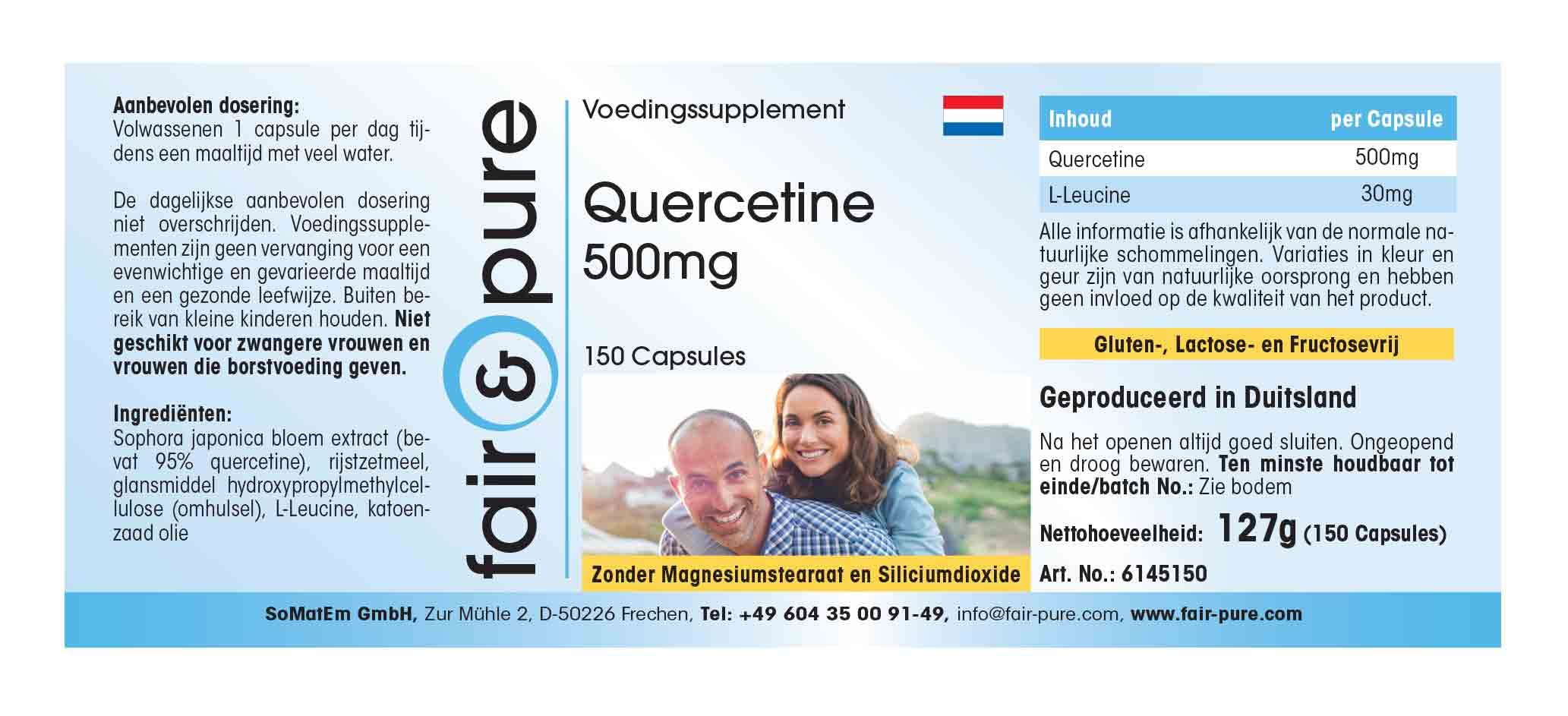 Fair & Pure® - Quercétine 500mg - 150 gélules