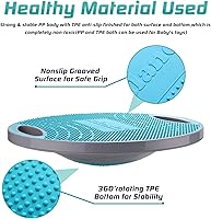 Vista 4 de NALANDA Wobble Balance Board, Core Trainer for Balance Training and Exercising, Healthy Material Non-Skid TPE Bump Surface, Stability Board for Kids