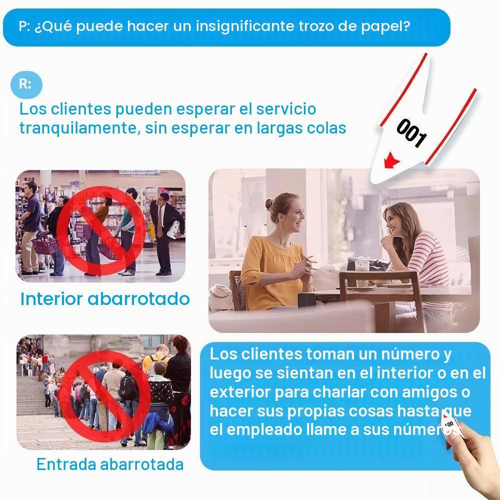 Rollo Tickets Su Turno (5 Rollos,000-999) | 3 Digitos, 2000 Tiquets Turno | Rollos Su Turno, Tickets Turno,Tickets Numerados, Rollo Turno | Rollo Numeros Turno Para Dispensador Numeros