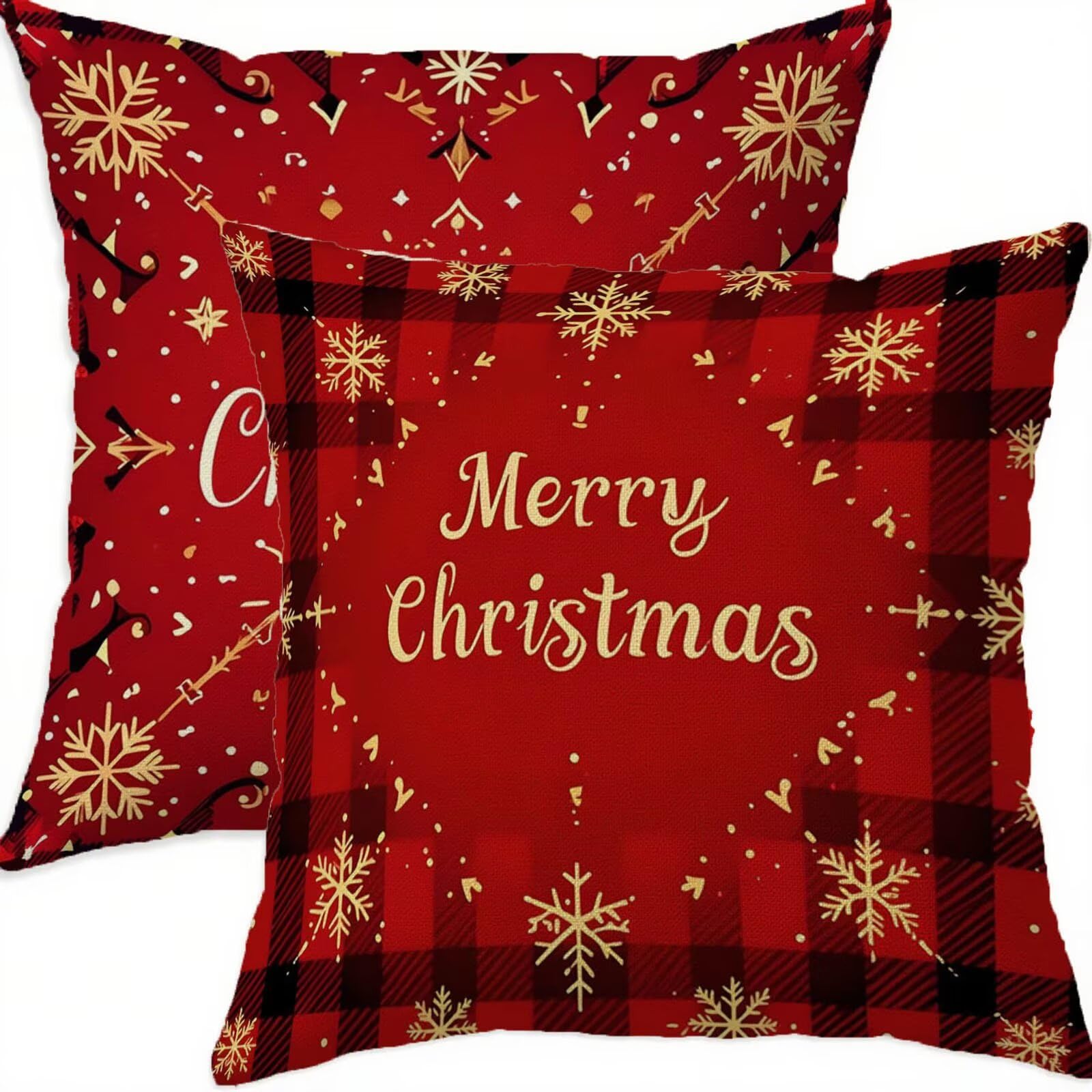 Hiver housse coussin 75x75cm decoratif housse coussin Noël