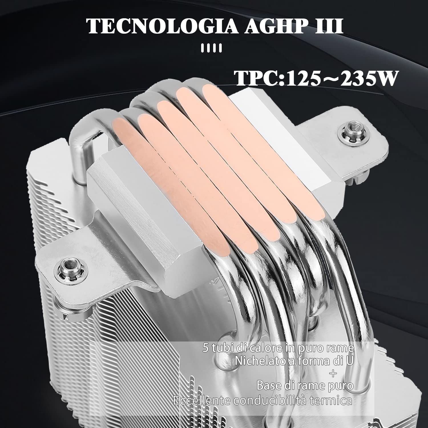 Thermalright Assassin King 120 SE CPU Air Cooler, AK120 SE, 5 Heatpipes, tecnologia AGHP TL-C12C PWM ventola silenziosa con cuscinetto S-FDB, per AMD AM4/AM5 Intel 1150/1200/1700