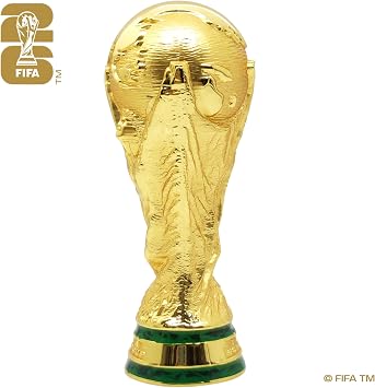 Official FIFA World Cup 2026 Edition - 4 3D Replica Trophy - Limited Edition - Premium Weighted Zinc Alloy - Built to Last; Great for Desk Displays, Office Decor, Football Favors