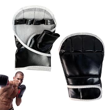 Boxing Fight Gloves Adjustable Open Palm | Open Palm Gloves for Kickboxing for Men Women Boxing Training, Krav Martial Arts, Karate Sparring, Light Workouts, Punching