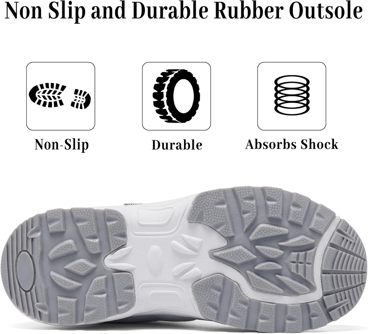 Women's Waterproof Winter Snow Boots Warm Comfortable with Side Zipper - 2025 Fashion Lightweight Hiking boots for Cold Weather Insulated Mid Calf Military Booties