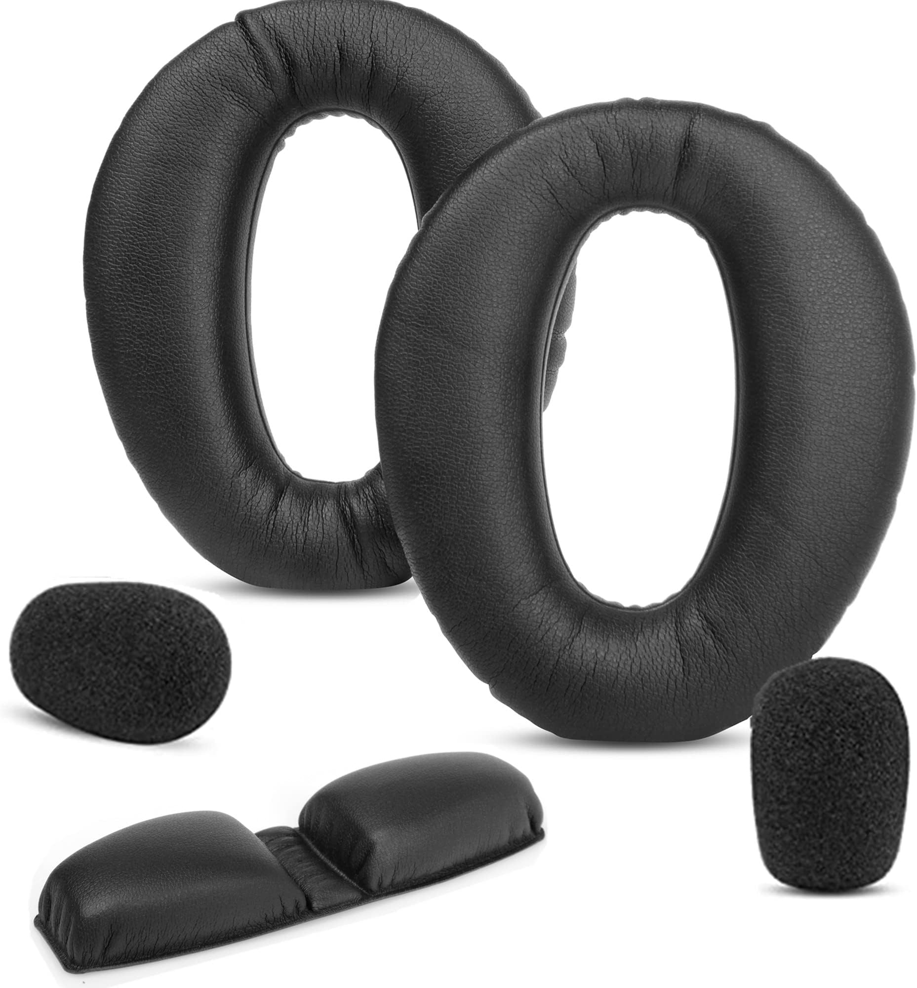YunYiYiYunYiYi Replacement Earpads Cover Compatible with Lightspeed Aviation Zulu Sierra/PFX/Zulu 2 Aviation Headset Ear Cushions Headband Parts (Suit)
