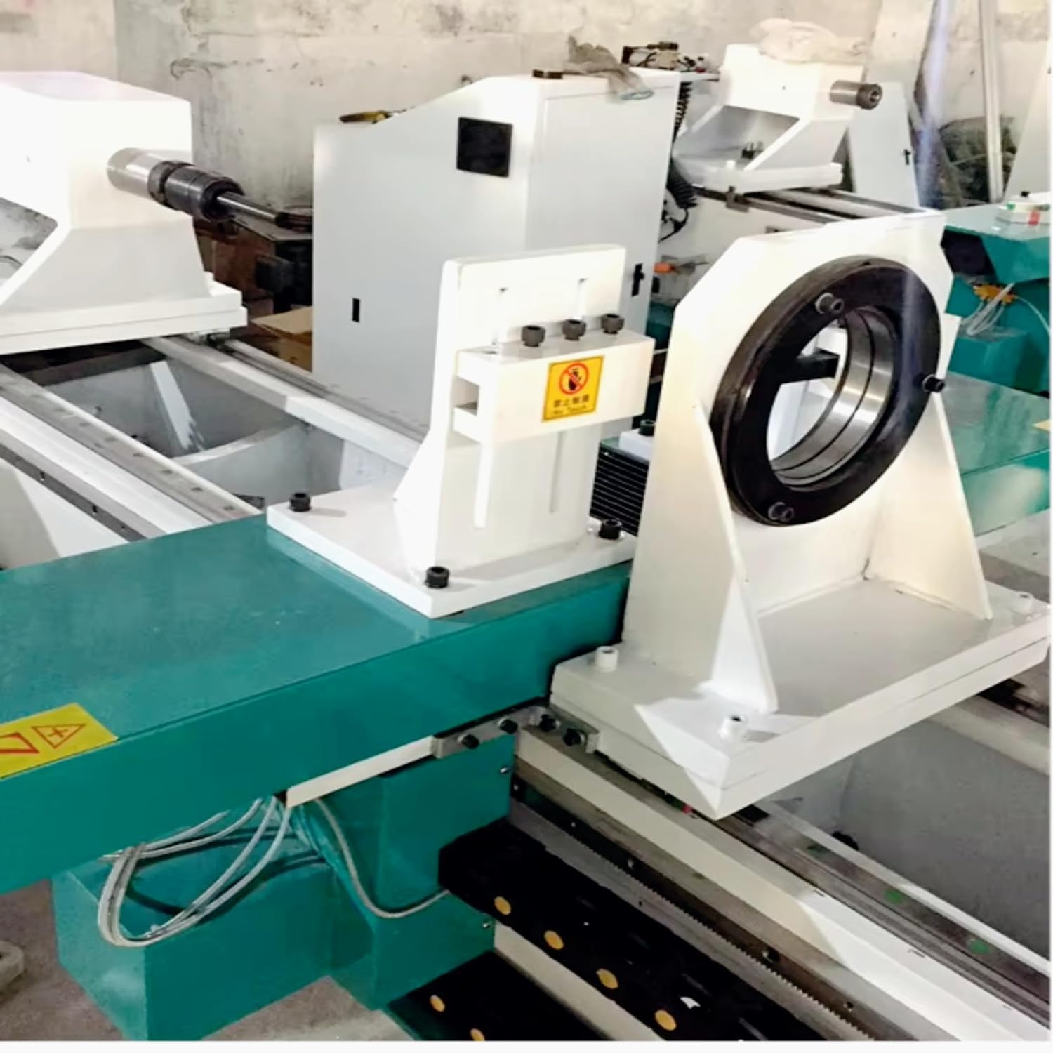 CA-1530 CNC Wood Lathe Machine Automatic Wood Turning Lathe with Auto Feeding Two Blades for Baseball Bat Table Legs Columns Industrial Woodworking Lathe Heavy Duty