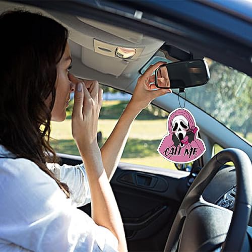 Miniatura 4 de Ambientador de Halloween para automóvil, ambientador de película de terror de hielo negro para coche, personajes de terror clásicos, ambientador de