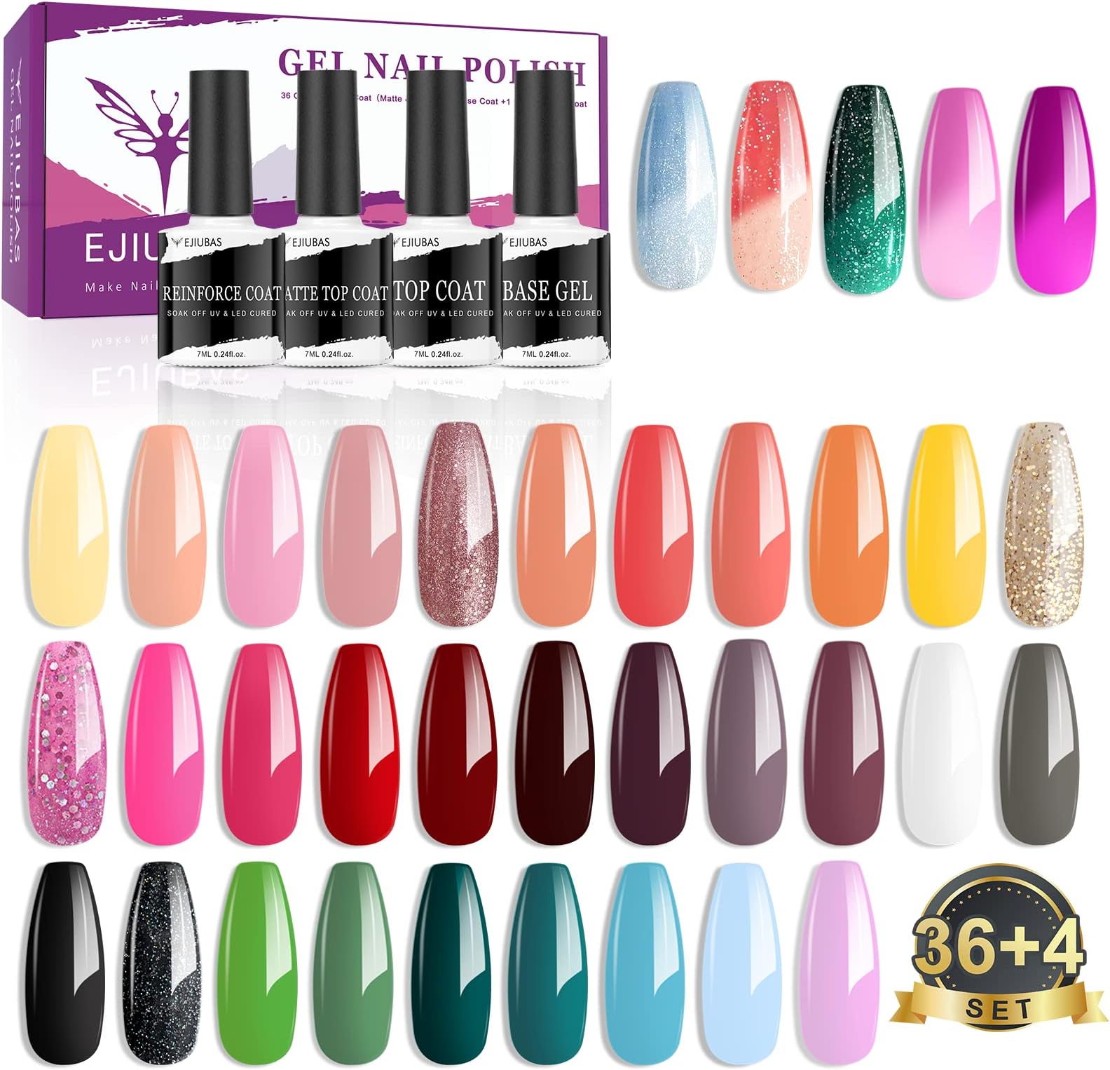 Gel Nail Polish Kit 39 Bottles
