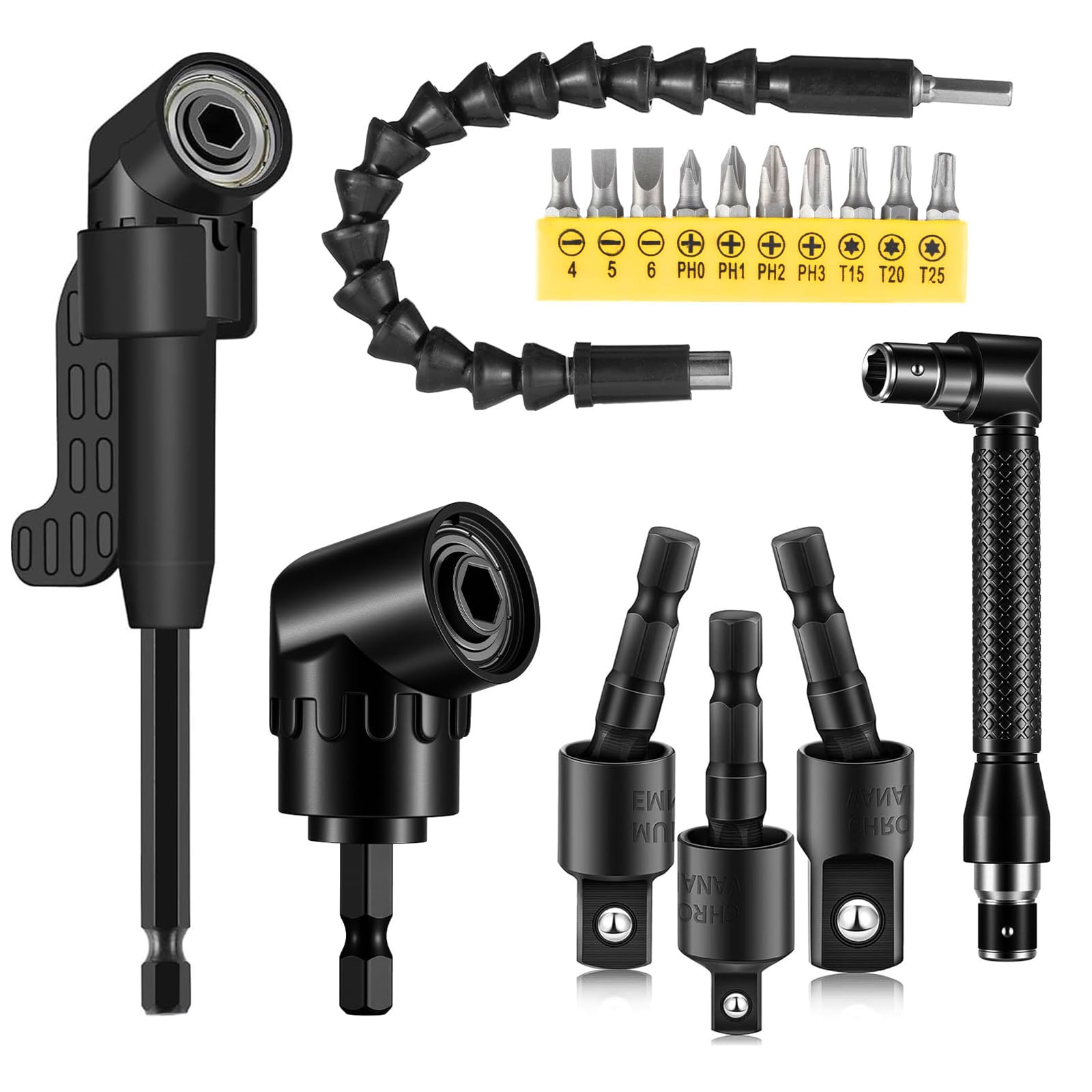 Drill Bit Extension Set - Reach Tight Spaces -1