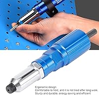 Vista 3 de FDIT Accesorio de pistola de remache, accesorio de taladro de remache para taladro, remachadora eléctrica, herramienta de remachado, adaptador