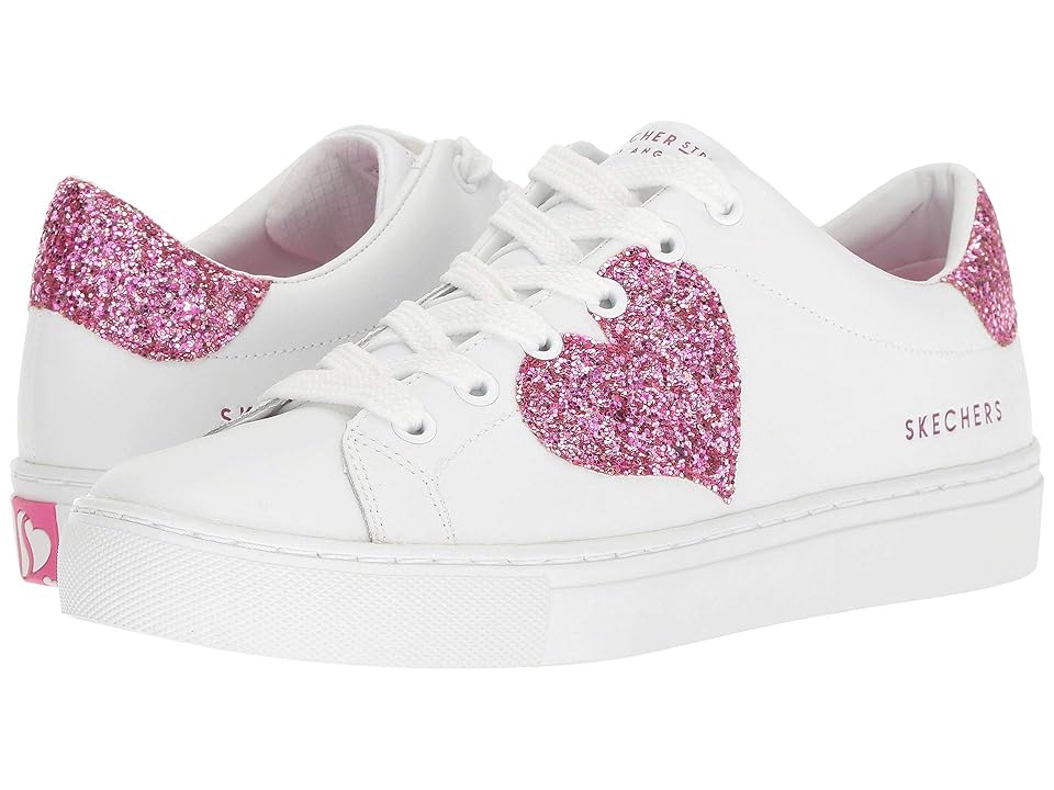 

SKECHERS Street Side Street - Love Always (White/Pink) Women's Shoes