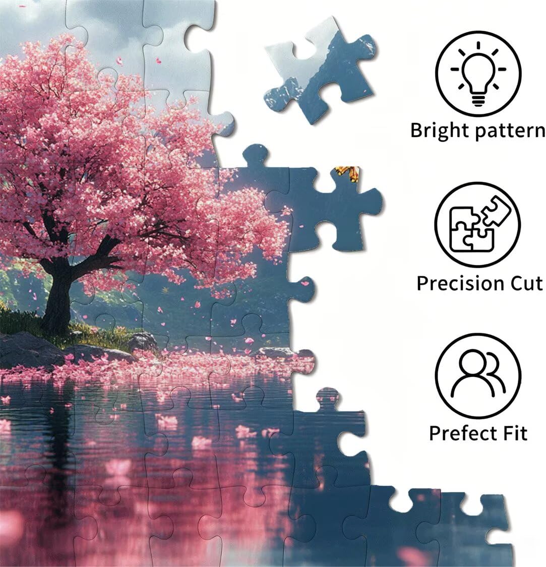 Puzzle 6000 sztuk 179 x 105 cm Puzzle Dorośli wiśnia w kwiatach górskich, n