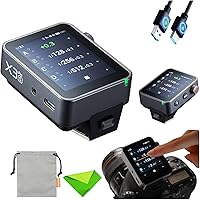 Vista 10 de Godox X3 Pro C X3PRO C TTL - Disparador de flash inalámbrico para Canon (2.4 G), transmisor de pantalla táctil inalámbrico X 2.4G, control