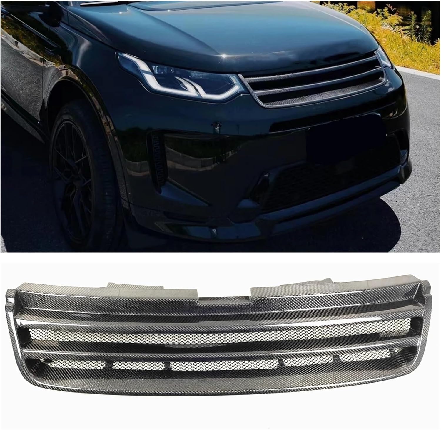 高品質 ディスカバリー スポーツ フロントグリル 外装パーツ 20年式以降ブラックデザイン DISCOVERY SPORT 2015ー19年式適合