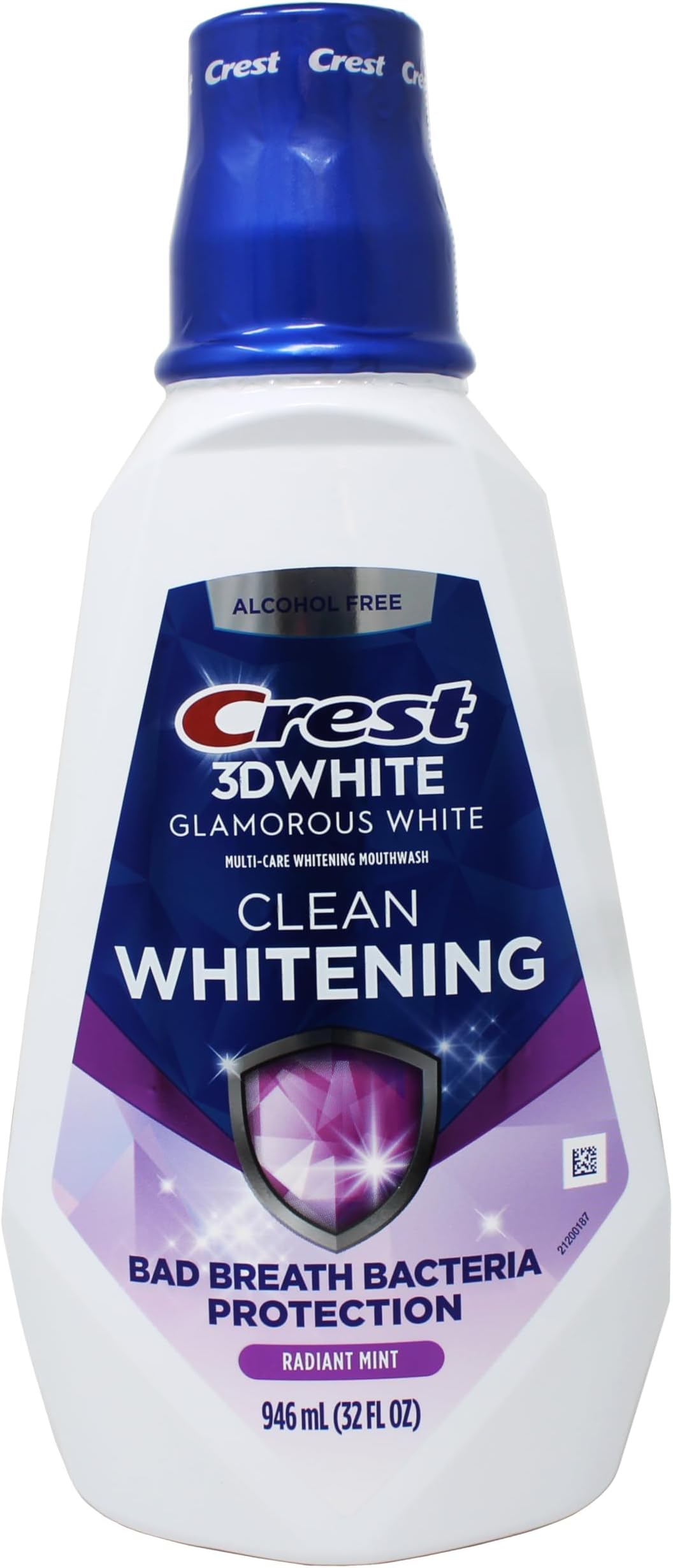 Crest 3D White Multi-Care Whitening Rinse, Glamorous White, Fresh Mint-32 oz, 946 milliter