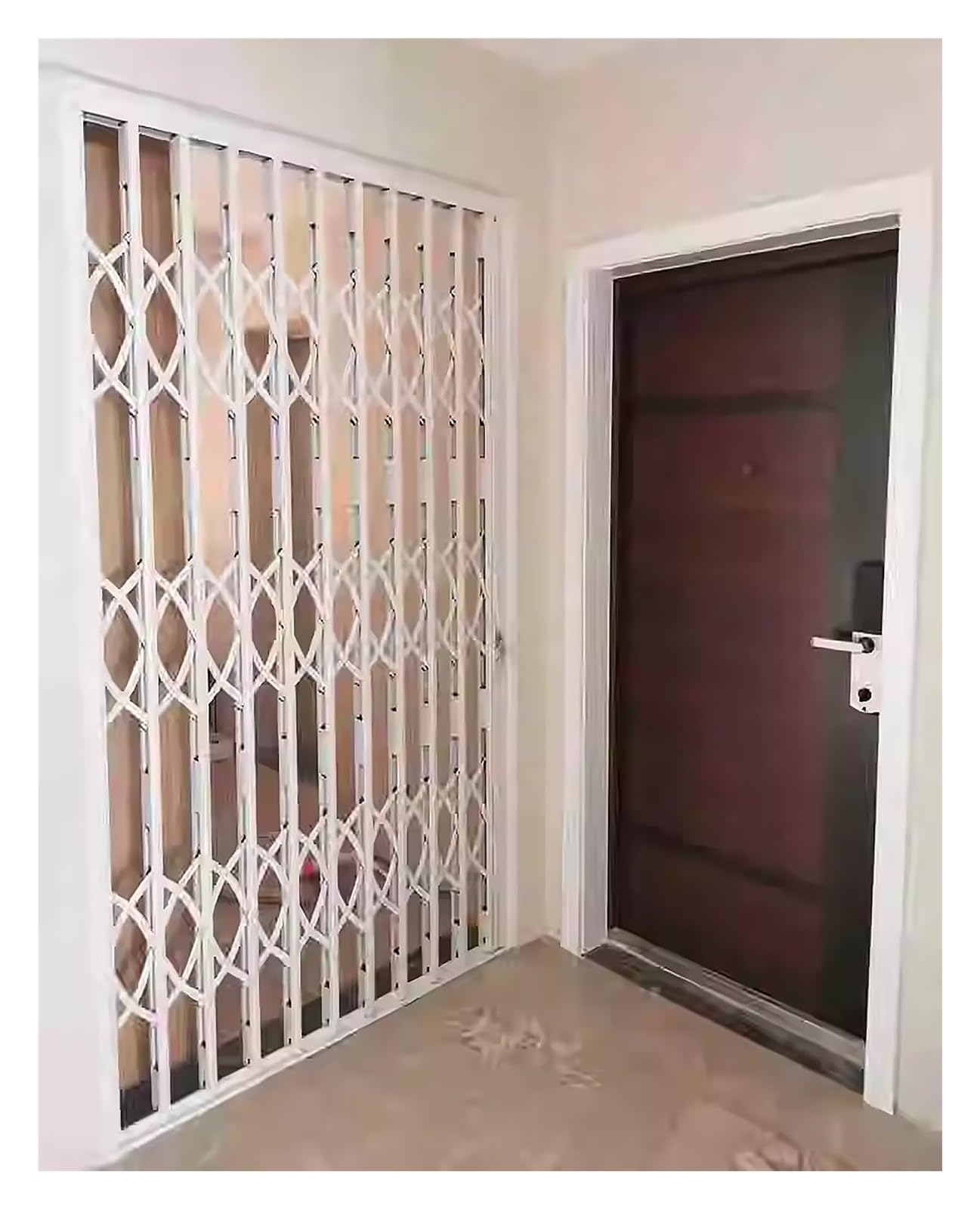 Barras de seguridad personalizadas para ventana de bebé, protección para puerta corrediza plegable al aire libre, protector de ventana antirrobo para el hogar, 50 x 60 cm, mejora la seguridad de los