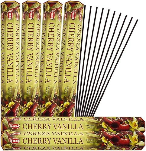 Miniatura 5 de Varillas de incienso de vainilla y cereza con soporte para varillas de incienso