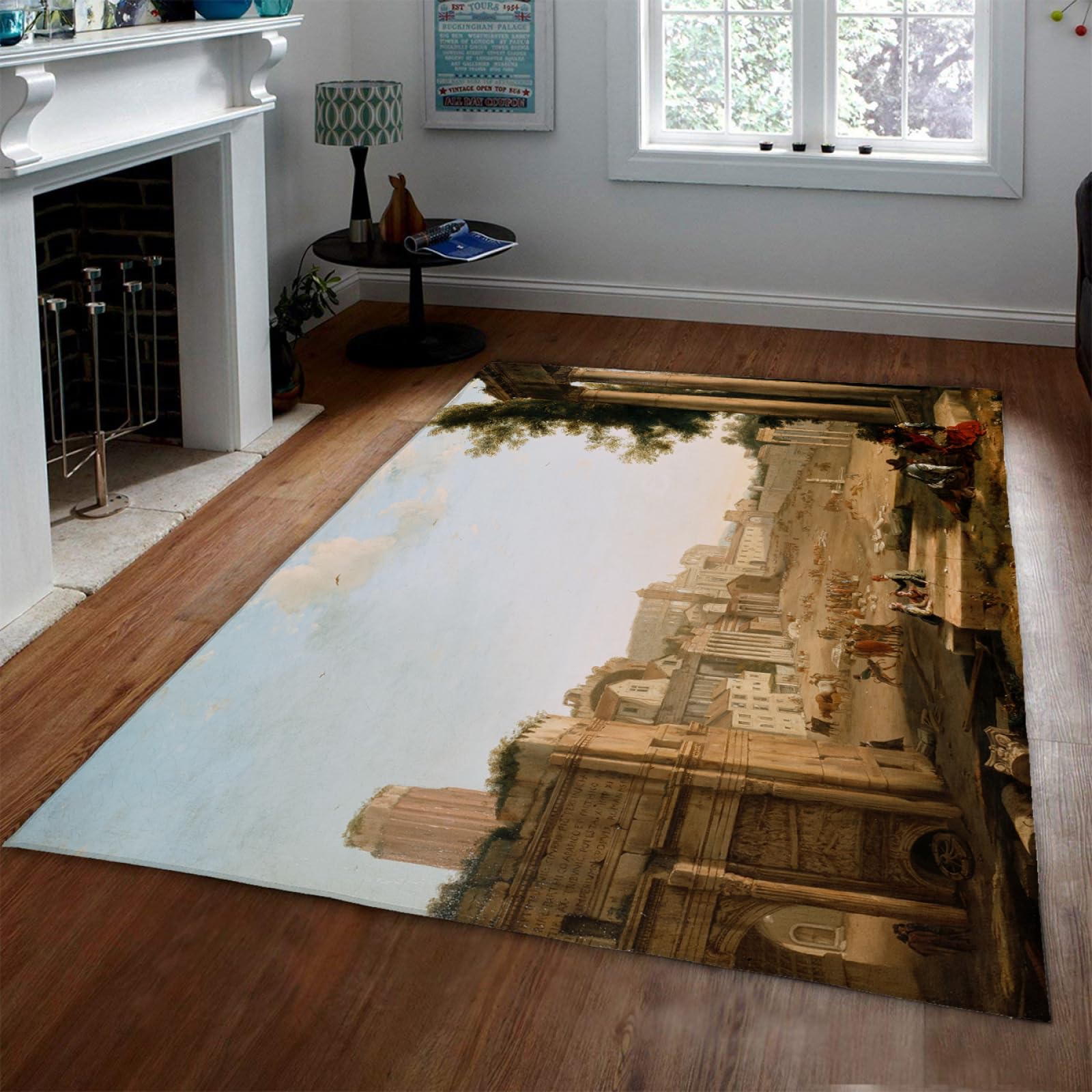 Tapis de sol style milieu du siècle 90x150cm pour sublimer votre porche et intérieur