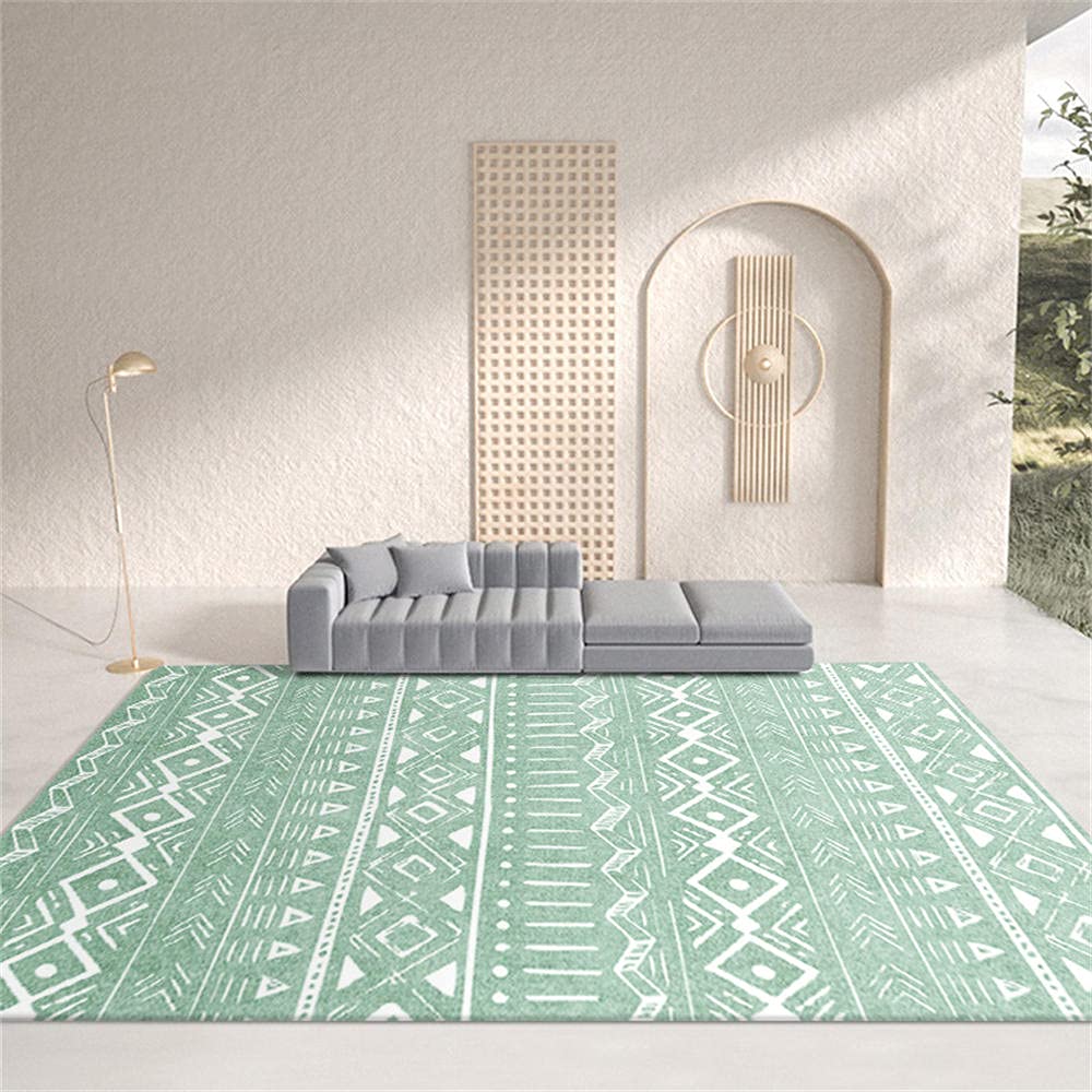 Tapis ado garçon et fille 80x120cm doux à motif géométrique