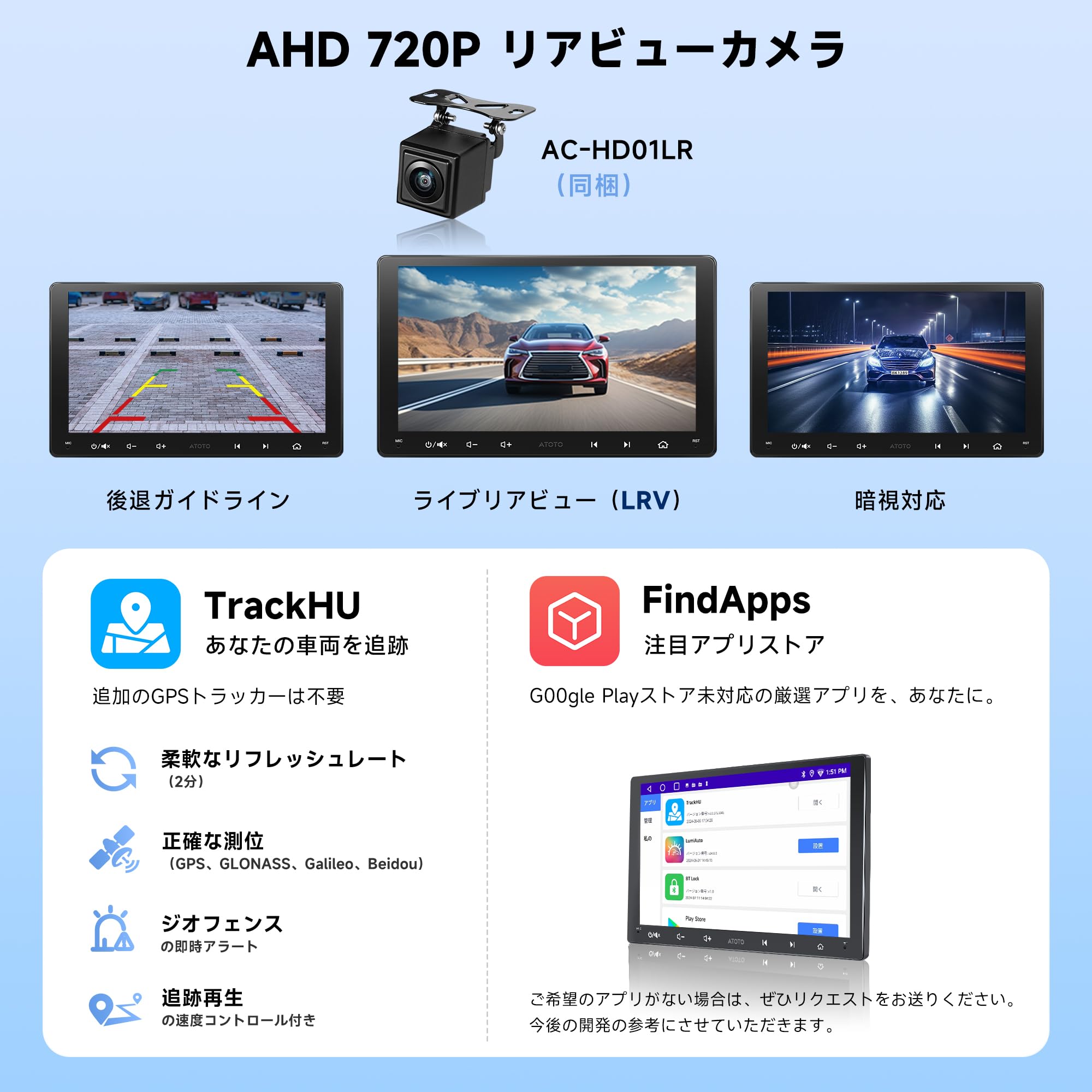 Amazon.co.jp: [9インチ] ATOTOZONE A5L Androidカーナビ2DIN
