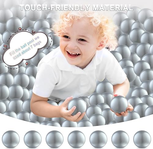 Miniatura 3 de Pelotas transparentes para hoyos, bolas de juguete de plástico a prueba de aplastamiento para niños y niñas