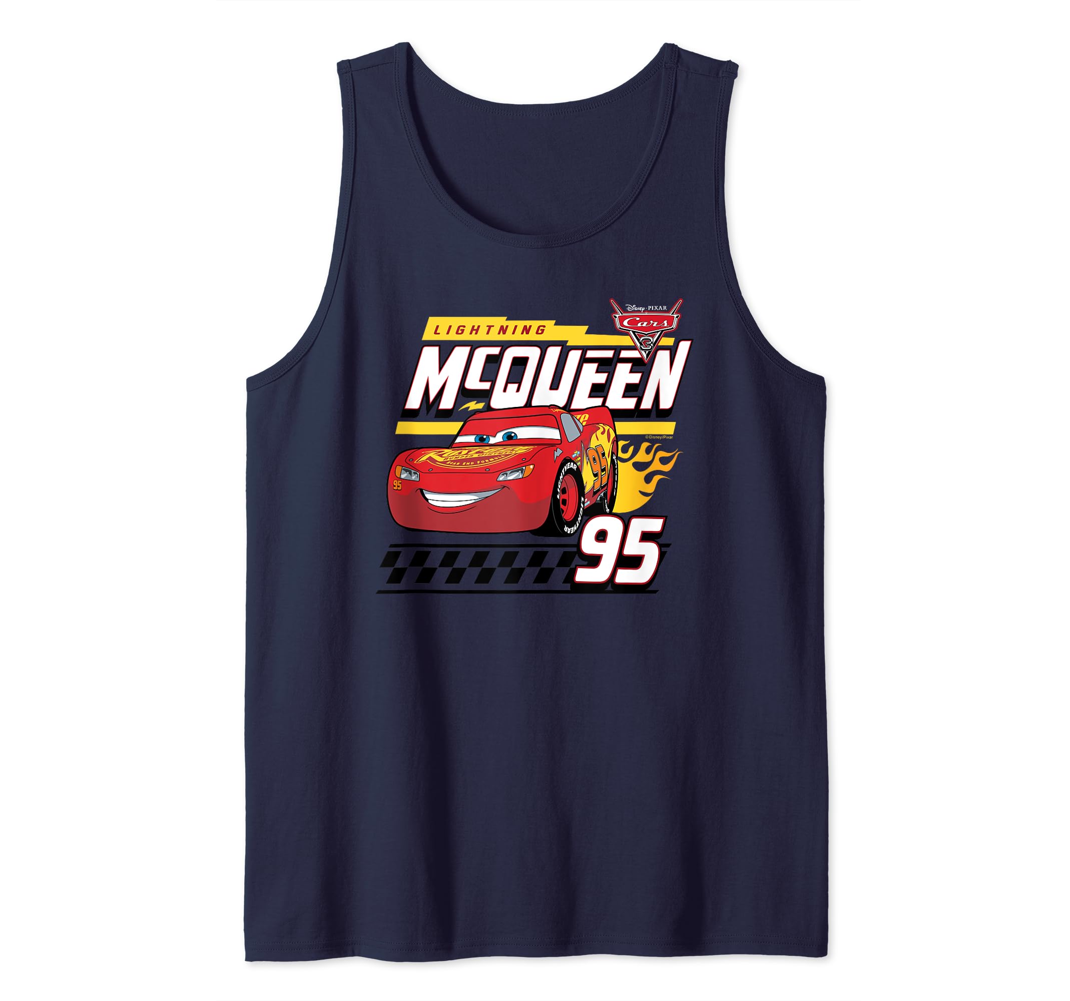 Cars - Lightning McQueen Decal Tank Top