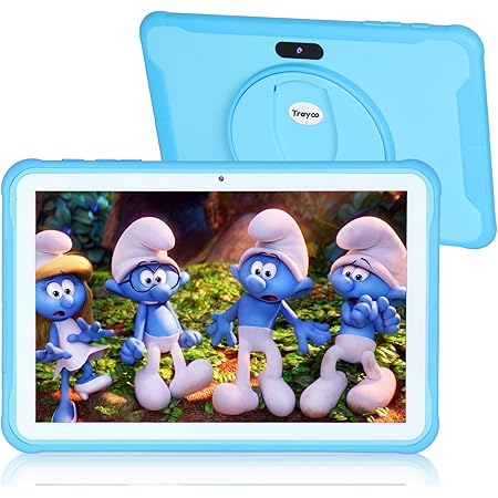 Kids Tablet, Android Tablet for Kids 10.1 Inches, 64GB Kids Tablet with Case, Dual Camera, WiFi, Bluetooth, GMS, Kidproof App Pre-Installed, Parent Control, Education, Google, YouTube (Blue)