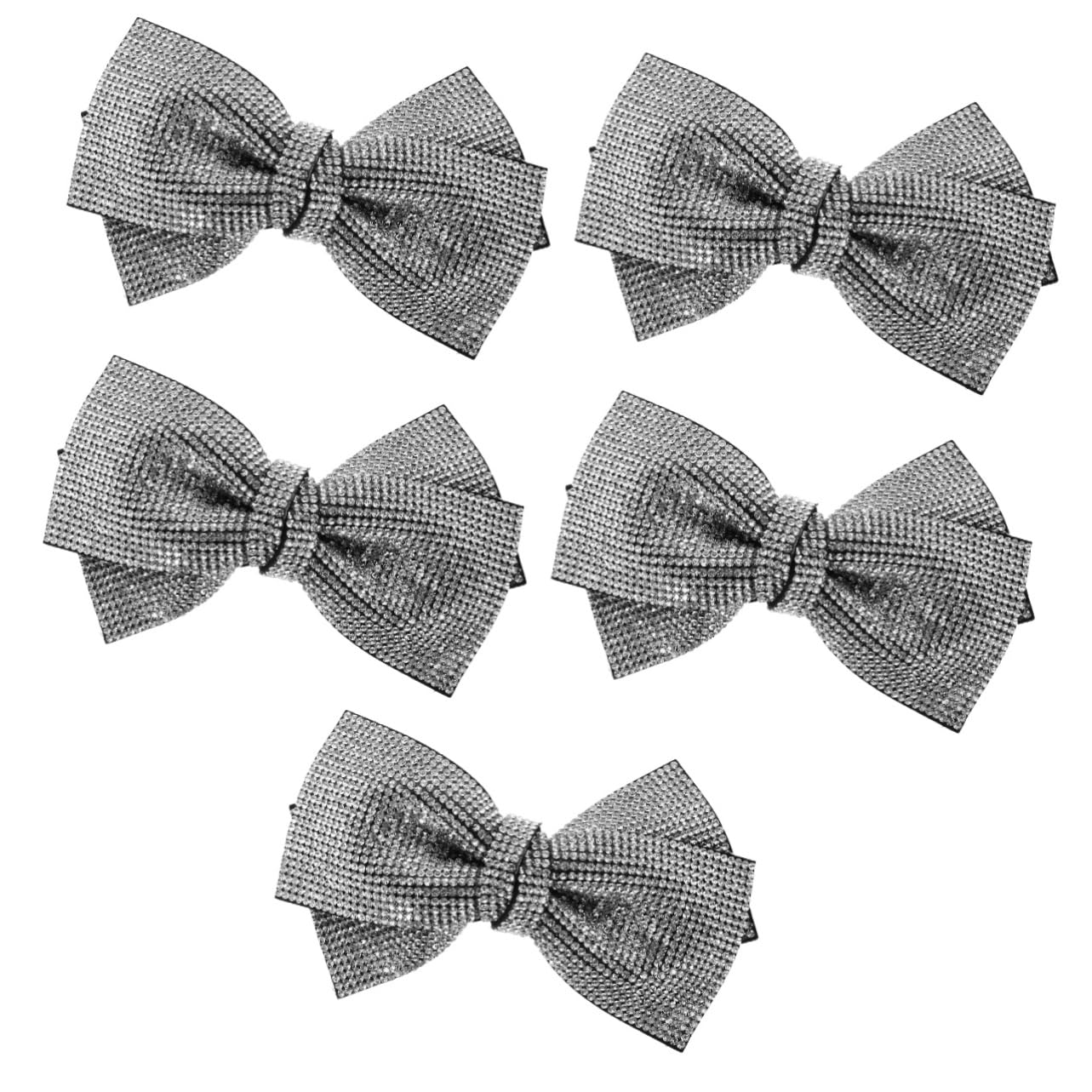 FRCOLOR 5pcs Fiocco Forcine per Capelli Clip per Capelli Fermaglio per Capelli Carini Accessori per Capelli Per Ragazze Clip Copricapo Copricapo Strass