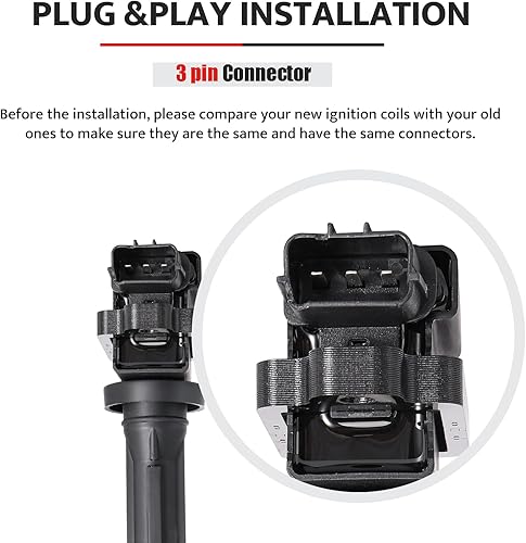 Miniatura 4 de Paquete de bobinas de encendido para 2.5 2.7 V6 Suzuki Vitara Grand XL7 Chevy Geo Tracker Suzuki Esteem Aerio 1999 2000 2001 2002 2003 2004 2005,