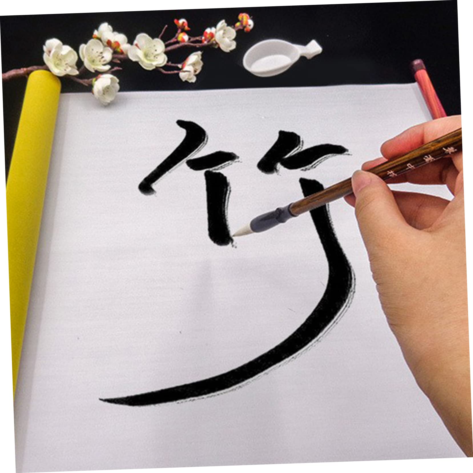 NUOBESTY 3 Pezzi Di Panno Per Scrivere in Acqua Disco Oblato Cancelleria Giapponese Accessori Per La Casa Rotolo Di Carta Cinese