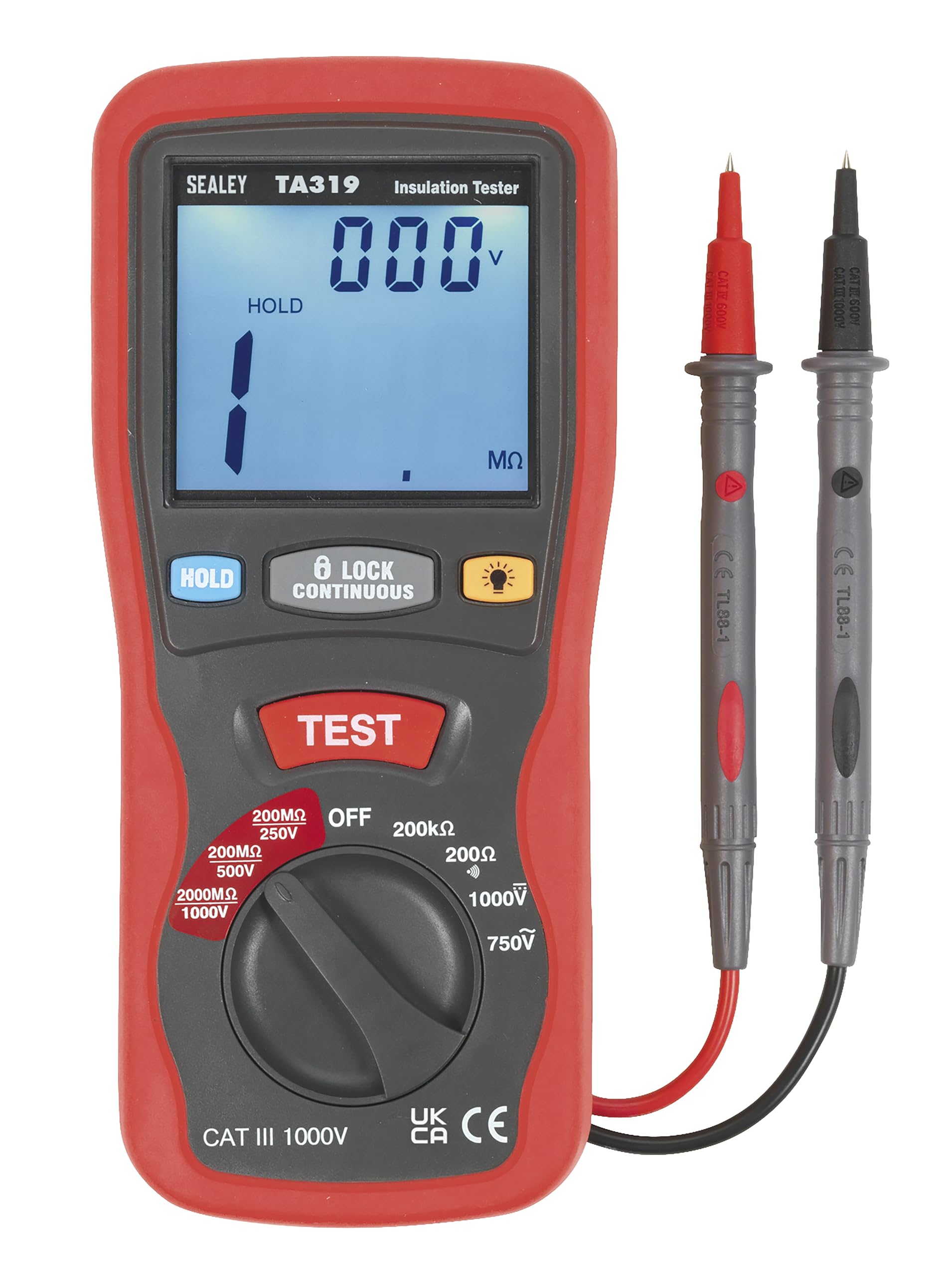 Sealey Ta319 Digital Insulation Tester