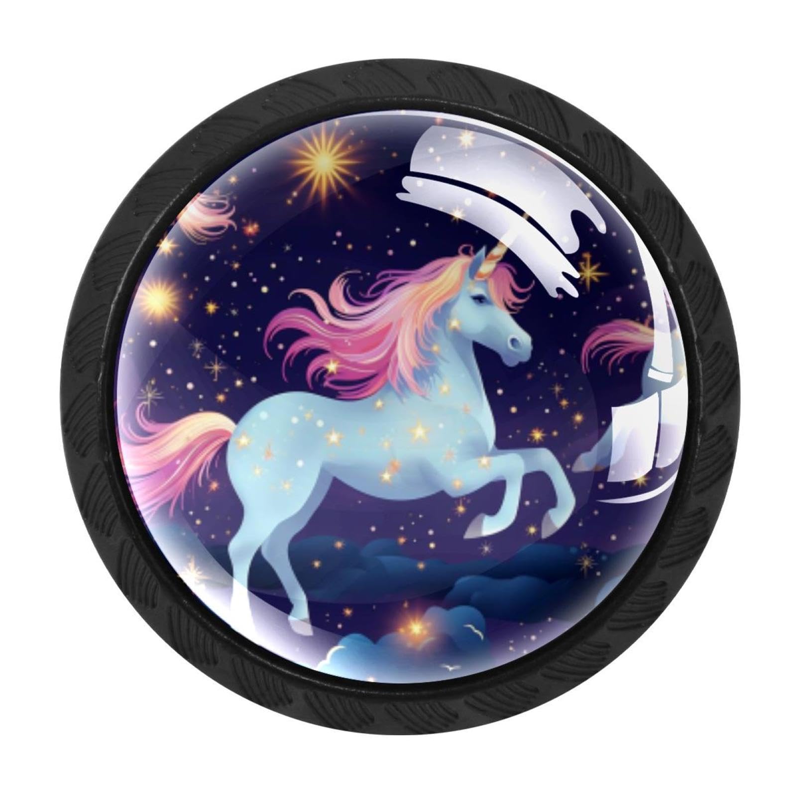 Chenzzzz Multicolored 13 4 Pack Starry Unicorn Kitchen Cabinet Knobs Drawer Knobs Door Dresser Handles For Personalized Gifts Great For Any Occasion