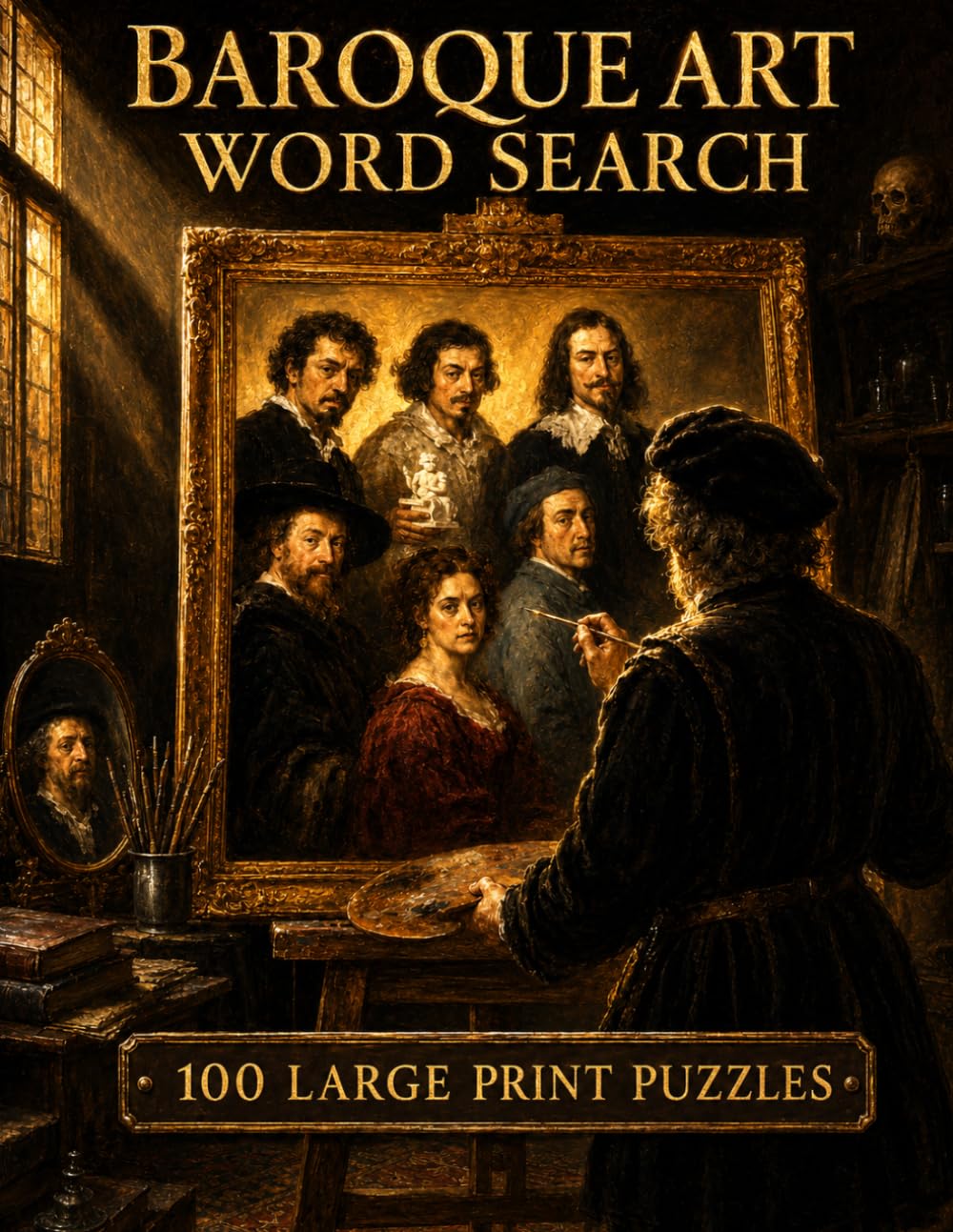 Baroque Art Word Search: 100 Large Print Puzzles Featuring the Masters of Caravaggio's Rome, Vermeer's Delft, and the Century That Taught Europe How to See (Art & Artists)
