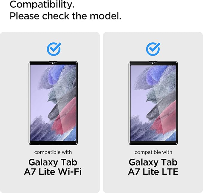 Protector de Pantalla Spigen GlasTR Slim para Galaxy Tab A7 Lite miniatura 2