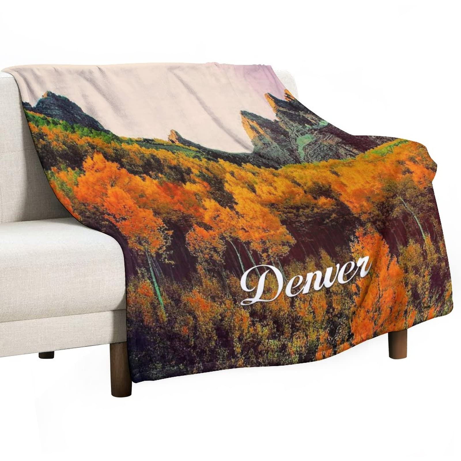 Couverture Denver personnalisée et réversible pour cocooner sur le canapé du salon