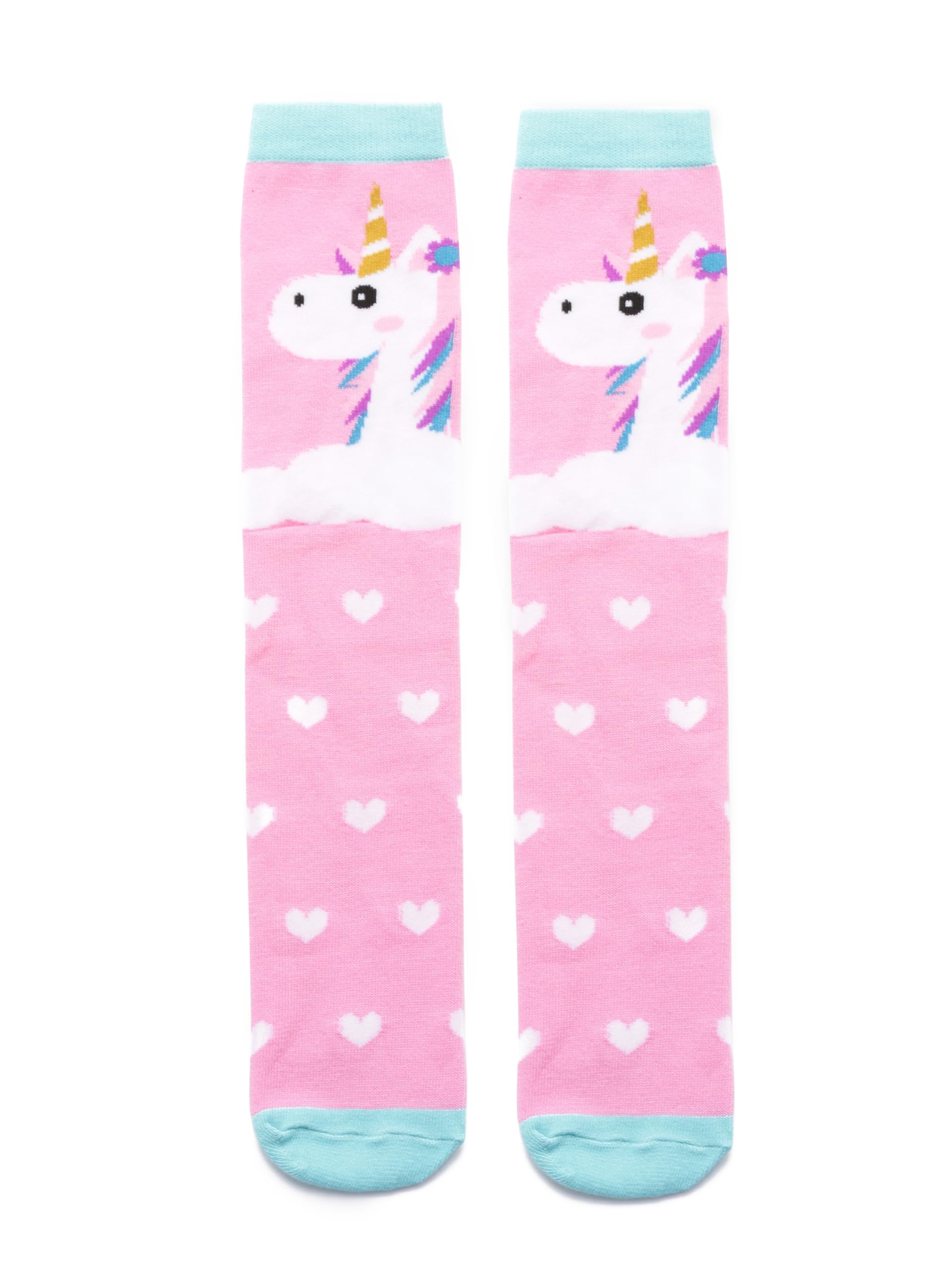 El RegaloKid Cotton Modern 1 Pair Cute & Soft Fun Cartoon Animal Printed Funky Socks/Cute Animal Cartoon Print Lovely Combed High Knee Socks