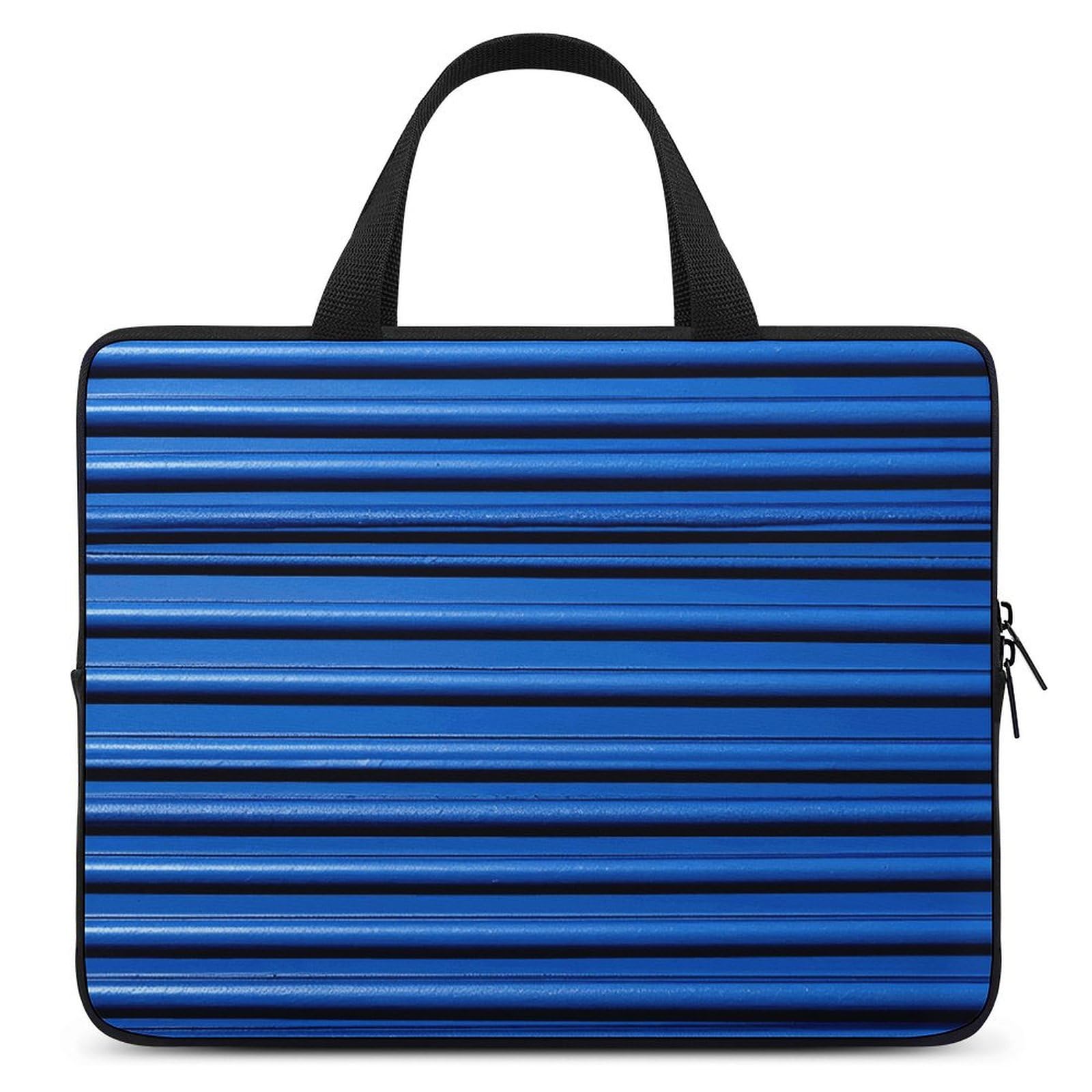 Sac ordinateur portable bleu ondulé protégez votre pc avec style - 6