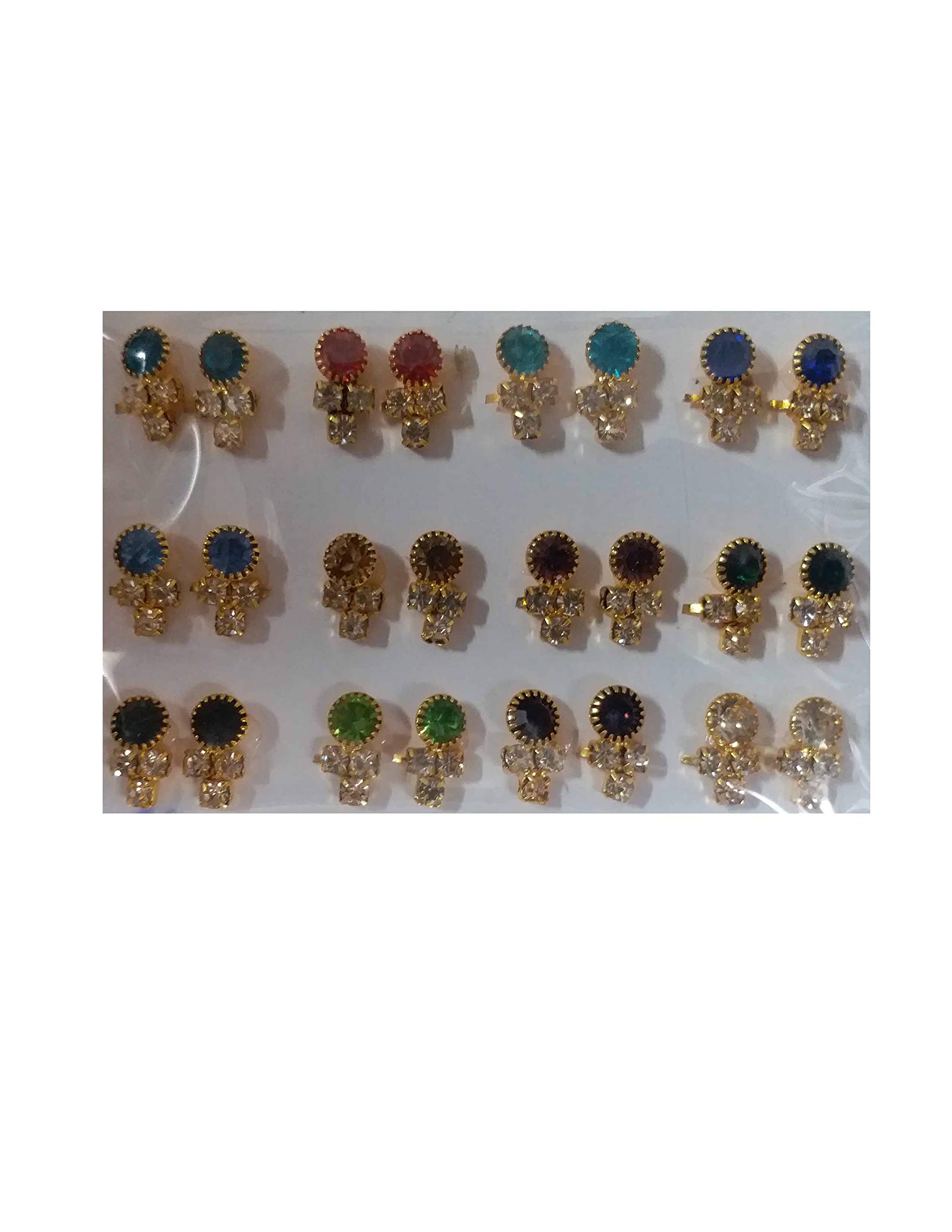 VARNI CREATION Ladoo Gopal Small Kun-dals (Multicolour), Set of 12