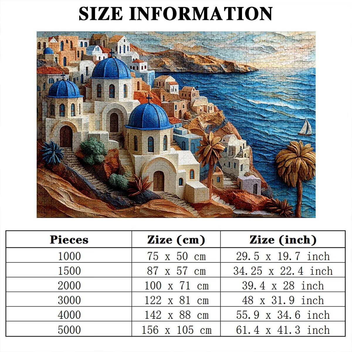 Puzzle 5000 elementów, Włochy, krajobraz, 5000 elementów, drewniane puzzle dla dorosłych, trudna łamigłówka, gra logiczna dla całej rodziny, drewniane puzzle do dekoracji salonu, na prezenty, B-38