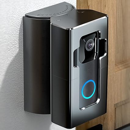 COOLWUFAN Adjustable (35 to 135 Degree) Doorbell Angle Mount, Anti-theft Video Doorbell Mount Compatible with Most Brand Video Doorbell, Easy to Install?Patent Pending?