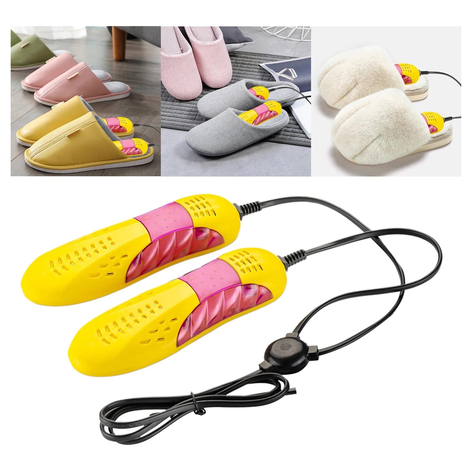 Chauffe-Pieds électrique en Forme de Course, Portable Multifonction pour sécher Les Chaussures, Les Bottes, Les Gants, Les Chaussettes, EU