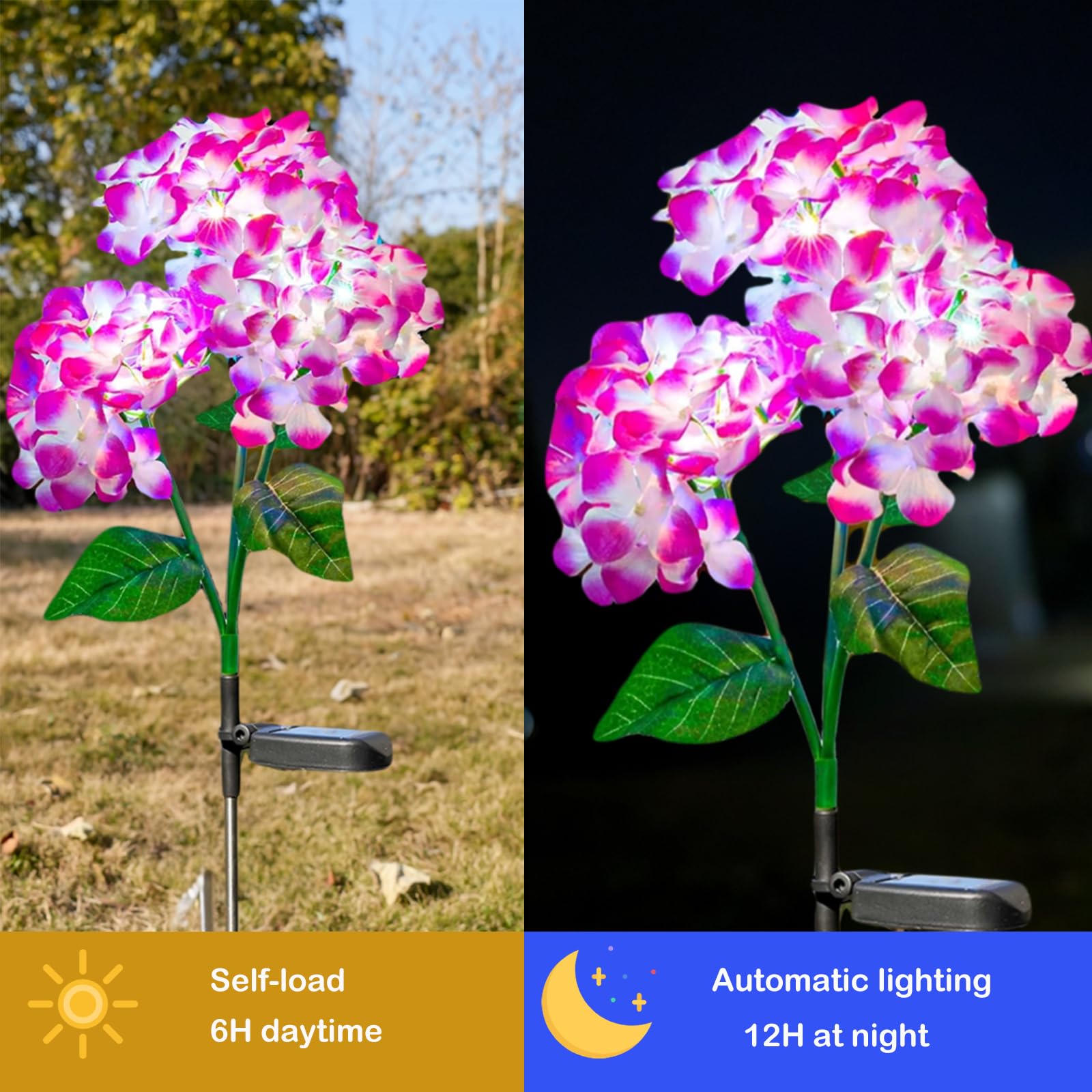 Hqynss Solar Flower Lights Outdoor Garden - Image 3
