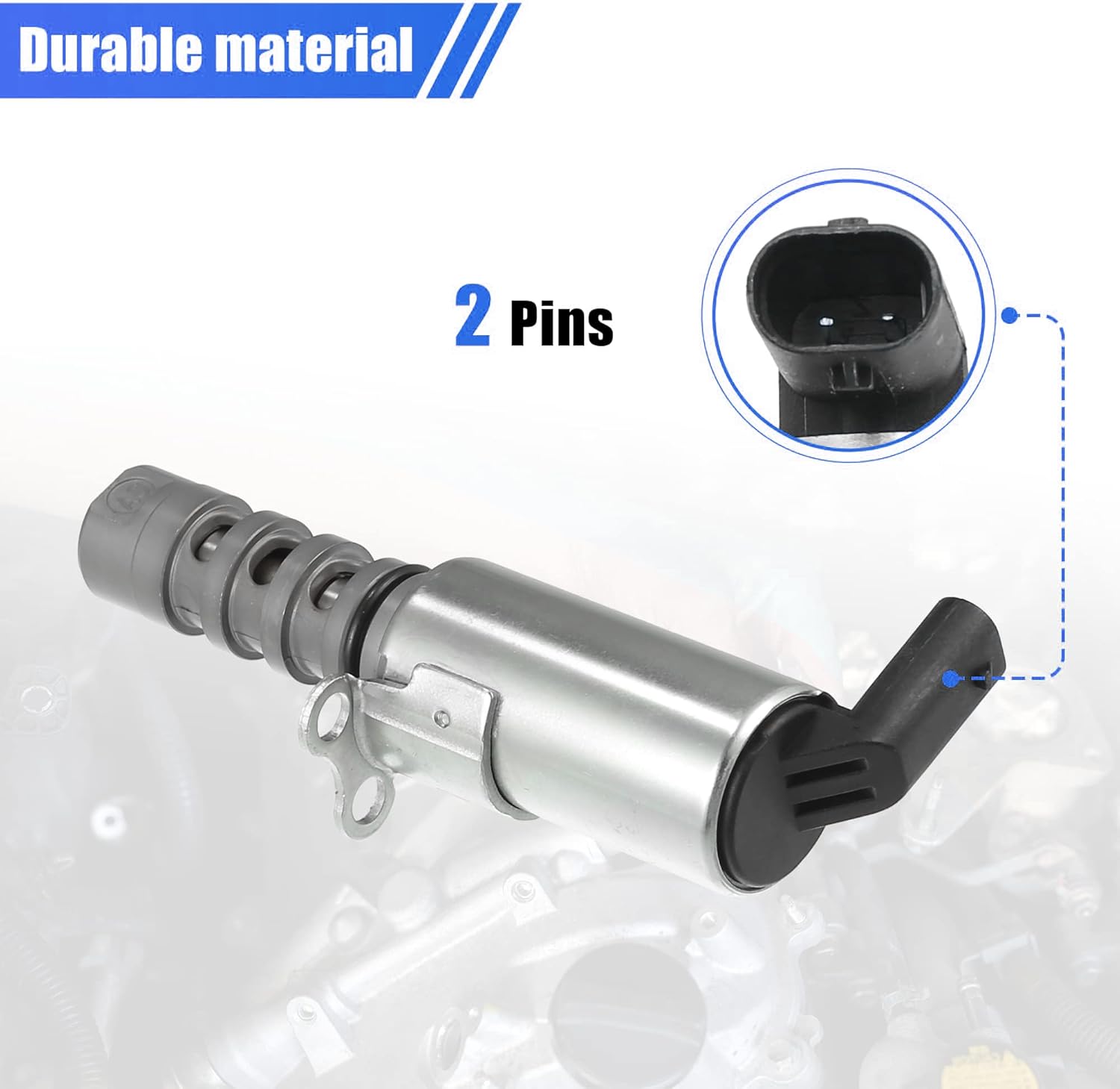 06E109257L VVT Solenoid Camshaft Position Actuator Solenoid Valve Kit for Audi A4 B8 3.2L V6 2009 for Audi A5 3.2L V6 2008-2010 Q5 3.2L V6 2009-2012 Engine Variable Valve Timing Solenoid