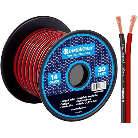InstallGear 14 Gauge AWG 30ft Speaker 
