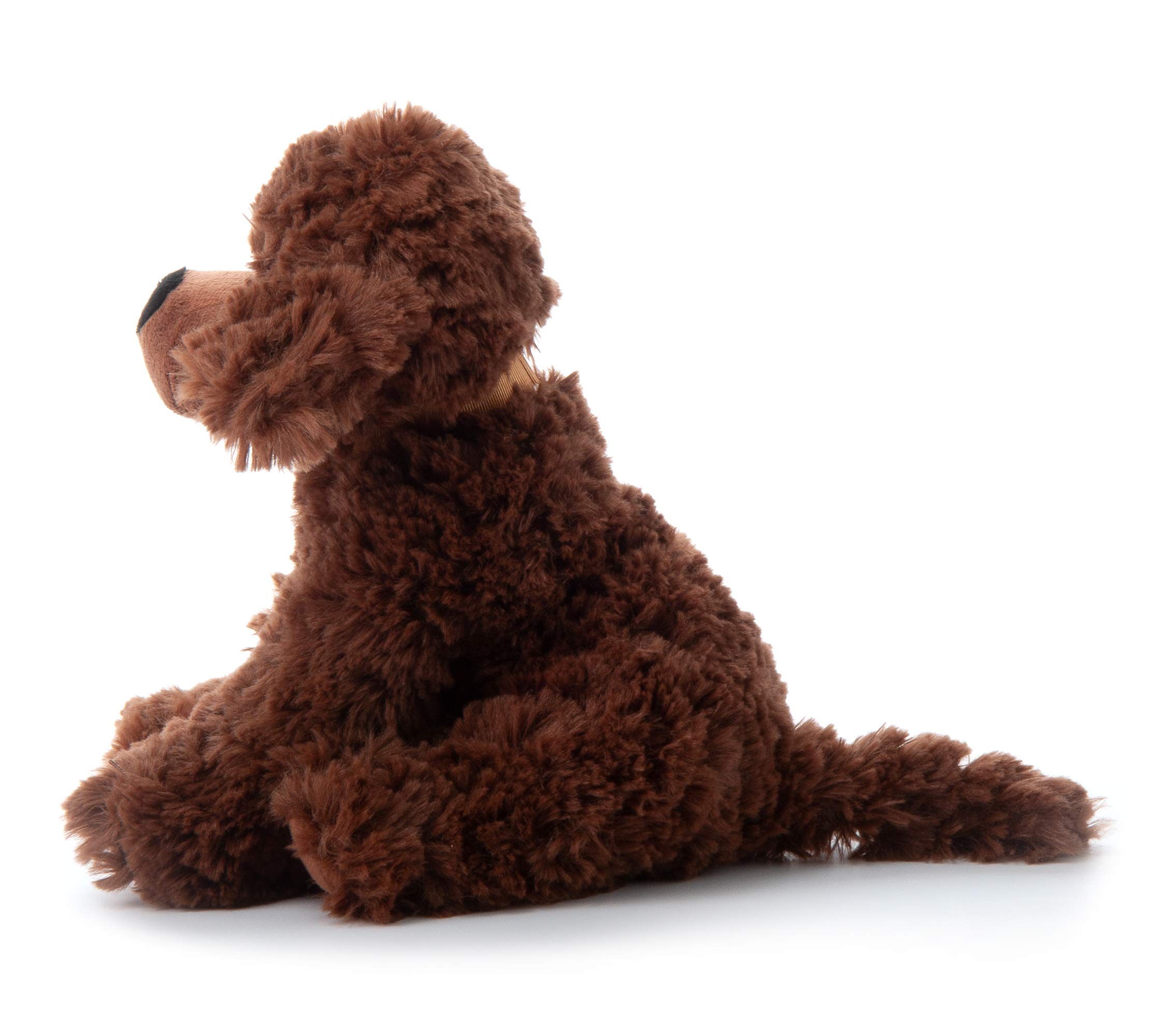The Petting Zoo Scruffy Dog Stuffed Animal, Gifts For Kids, Chocolate Brown Dog Plush Toy, 11