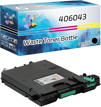 406043 Waste Toner Bottle Compatible for Ricoh P C301W P C311W Printers, High Yield 110000 Pages, High-Definition Printing Black