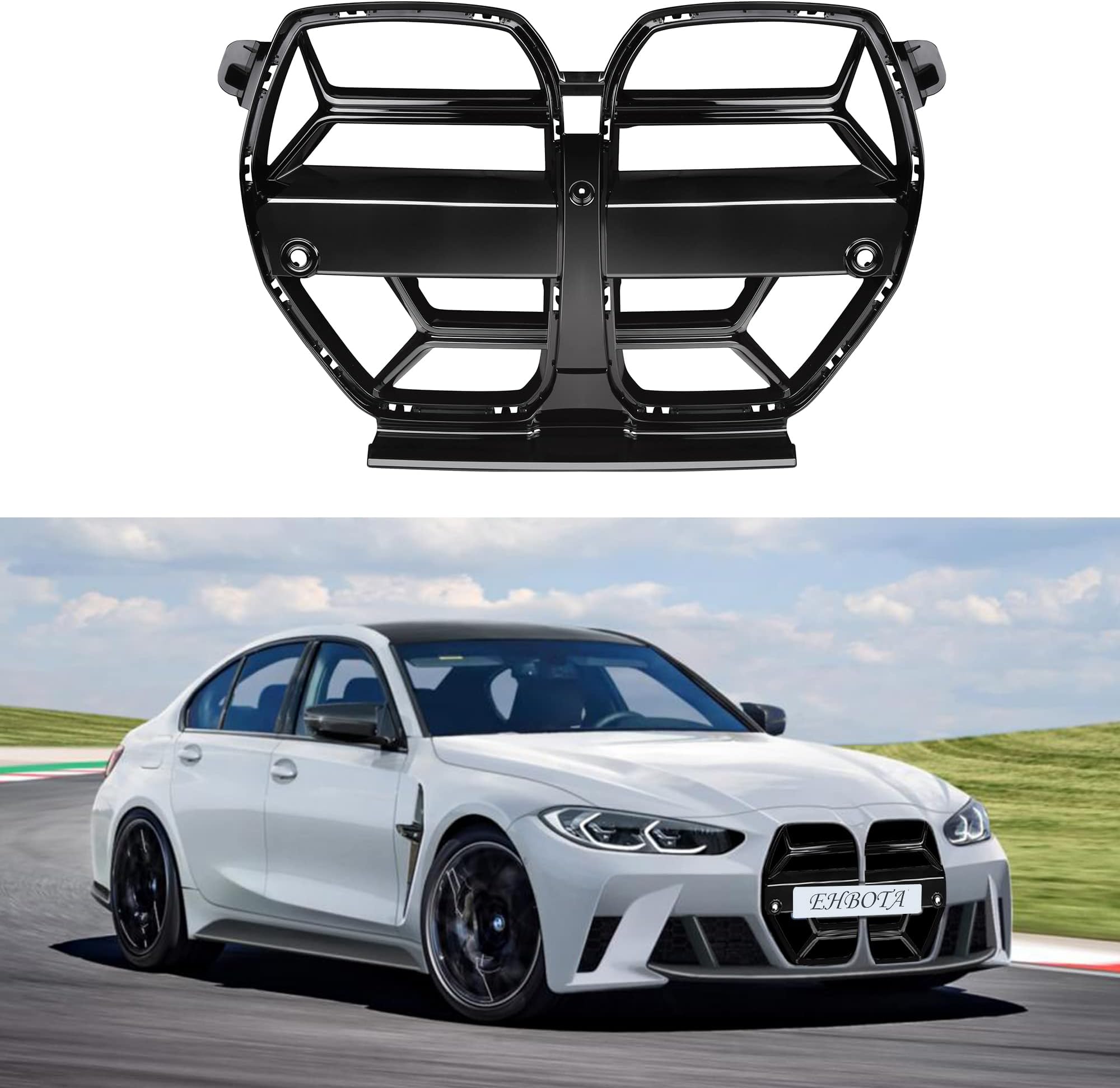 G80/G82 Front Grill/Grilles Kidney Grill Replacement for BMW M Series M3 G80/M4 G82 CSL Style 2021-IN 1Pcs/Set